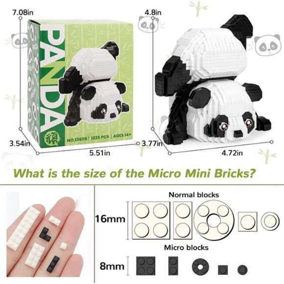 Mini Building Blocks Animals Sets for Goodie Bags, 1325 PCS for Adults, Kids - Picture 2 of 6